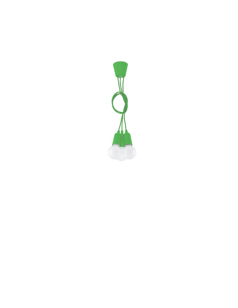 Sollux Lampa wisząca DIEGO 3 zielony SL.0582 Sollux Lampa wisząca DIEGO 3 zielony SL.0582