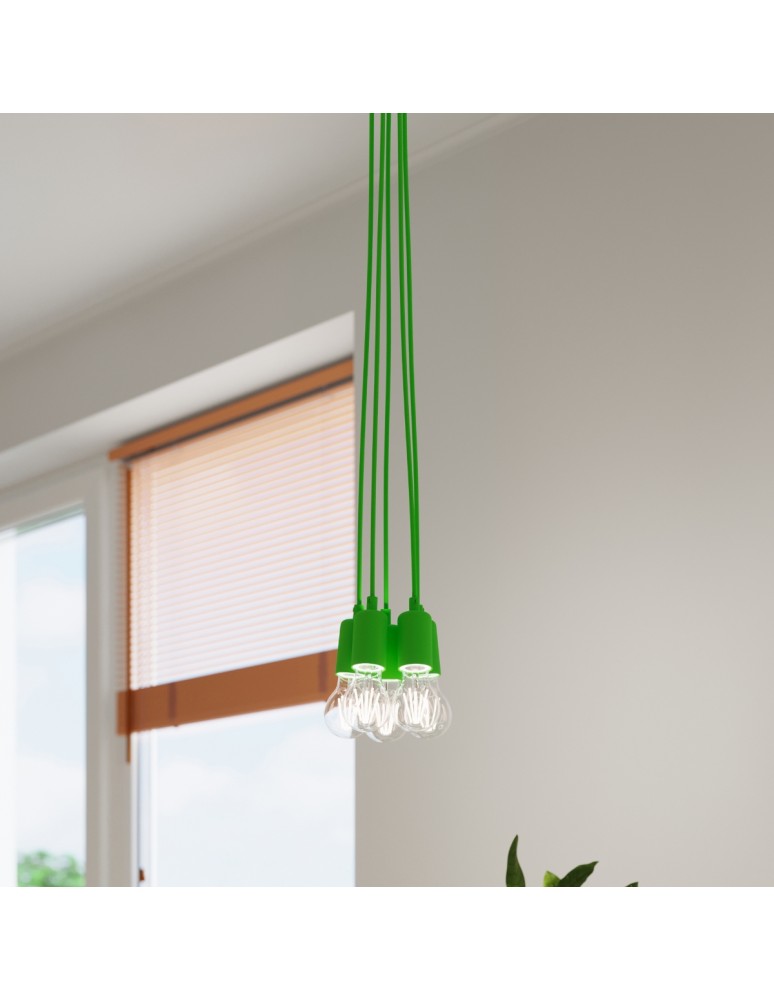 Sollux Lampa wisząca DIEGO 3 zielony SL.0582 Sollux Lampa wisząca DIEGO 3 zielony SL.0582