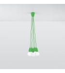 Sollux Lampa wisząca DIEGO 5 zielony SL.0583 Sollux Lampa wisząca DIEGO 5 zielony SL.0583