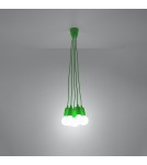 Sollux Lampa wisząca DIEGO 5 zielony SL.0583 Sollux Lampa wisząca DIEGO 5 zielony SL.0583