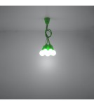 Sollux Lampa wisząca DIEGO 5 zielony SL.0583 Sollux Lampa wisząca DIEGO 5 zielony SL.0583
