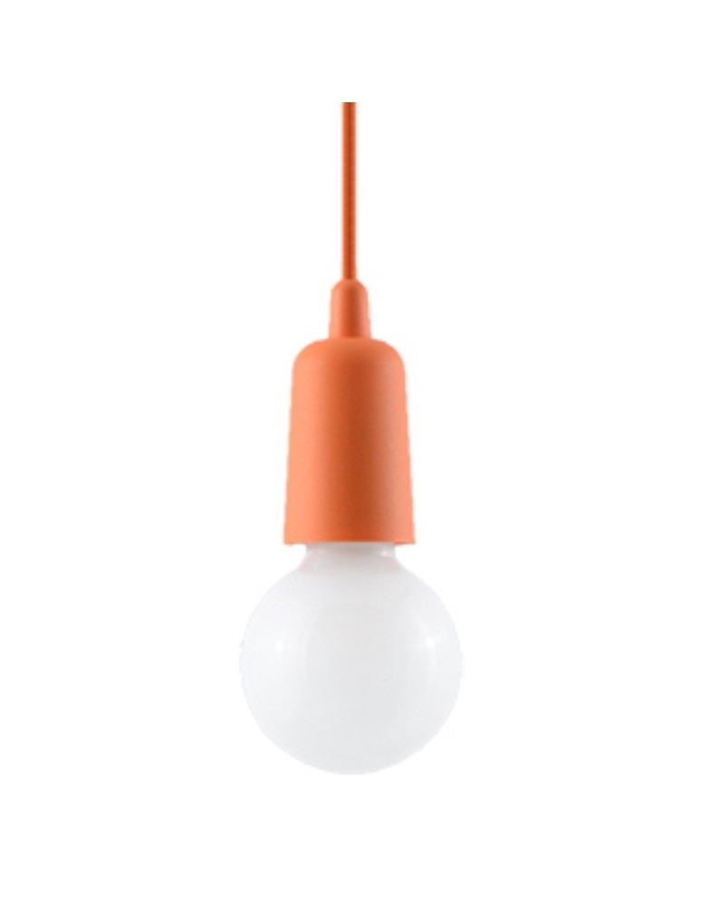Sollux Lampa wisząca DIEGO 1 pomarańczowy SL.0584 Sollux Lampa wisząca DIEGO 1 pomarańczowy SL.0584