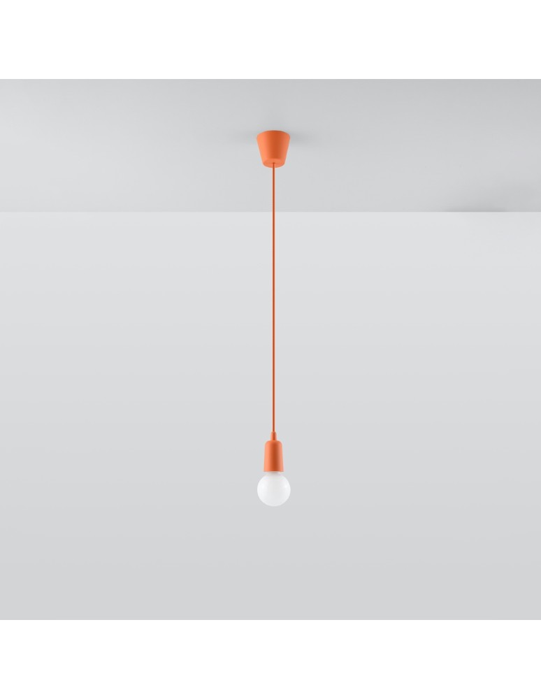 Sollux Lampa wisząca DIEGO 1 pomarańczowy SL.0584 Sollux Lampa wisząca DIEGO 1 pomarańczowy SL.0584