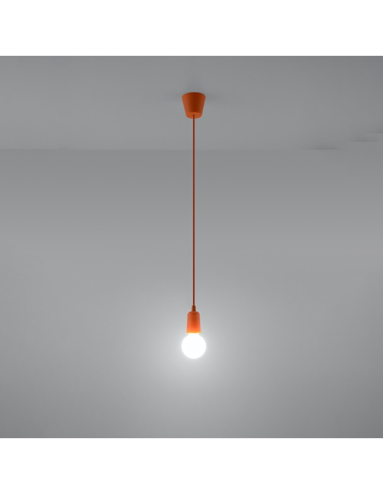Sollux Lampa wisząca DIEGO 1 pomarańczowy SL.0584 Sollux Lampa wisząca DIEGO 1 pomarańczowy SL.0584