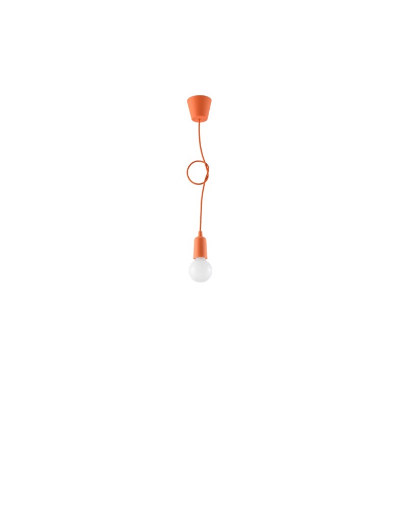 Sollux Lampa wisząca DIEGO 1 pomarańczowy SL.0584 Sollux Lampa wisząca DIEGO 1 pomarańczowy SL.0584