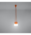 Sollux Lampa wisząca DIEGO 3 pomarańczowy SL.0585 Sollux Lampa wisząca DIEGO 3 pomarańczowy SL.0585
