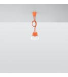 Sollux Lampa wisząca DIEGO 3 pomarańczowy SL.0585 Sollux Lampa wisząca DIEGO 3 pomarańczowy SL.0585