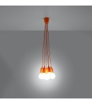 Sollux Lampa wisząca DIEGO 5 pomarańczowy SL.0586 Sollux Lampa wisząca DIEGO 5 pomarańczowy SL.0586