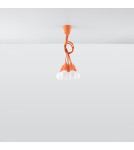 Sollux Lampa wisząca DIEGO 5 pomarańczowy SL.0586 Sollux Lampa wisząca DIEGO 5 pomarańczowy SL.0586