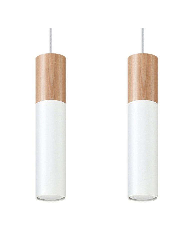 Sollux Lampa wisząca PABLO 2 biała SL.0629