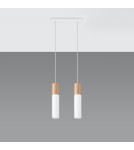 Lampy wiszące - Sollux Lampa wisząca PABLO 2 biała SL.0629 - product 2