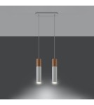 Lampy wiszące - Sollux Lampa wisząca PABLO 2 biała SL.0629 - product 3