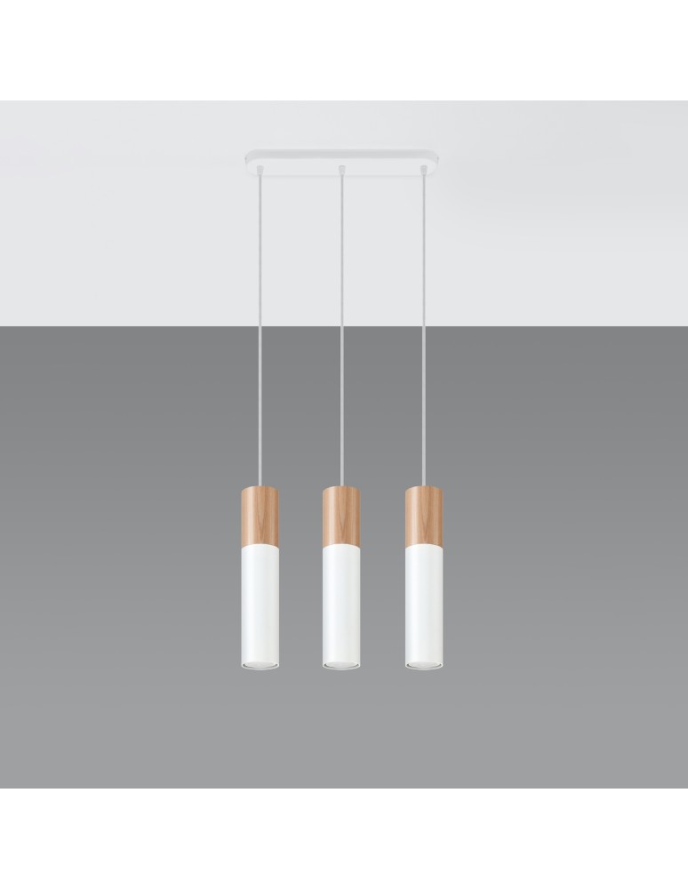 Sollux Lampa wisząca PABLO 3L biała SL.0630 Sollux Lampa wisząca PABLO 3L biała SL.0630