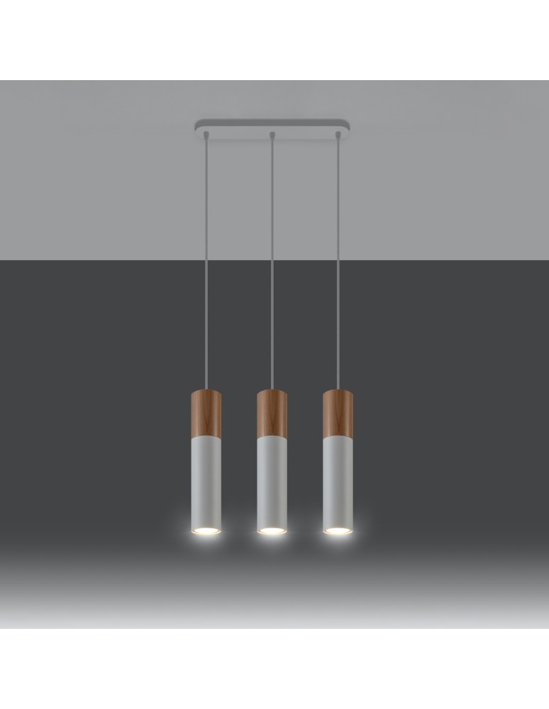 Sollux Lampa wisząca PABLO 3L biała SL.0630 Sollux Lampa wisząca PABLO 3L biała SL.0630