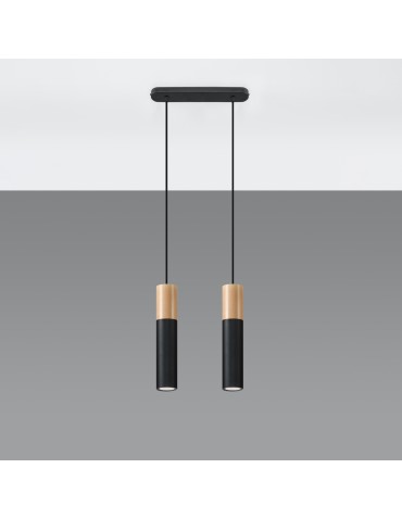 Sollux Lampa wisząca PABLO 2 czarna SL.0633 - produkt 2