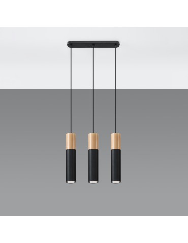 Sollux Lampa wisząca PABLO 3L czarna SL.0634 - produkt 2