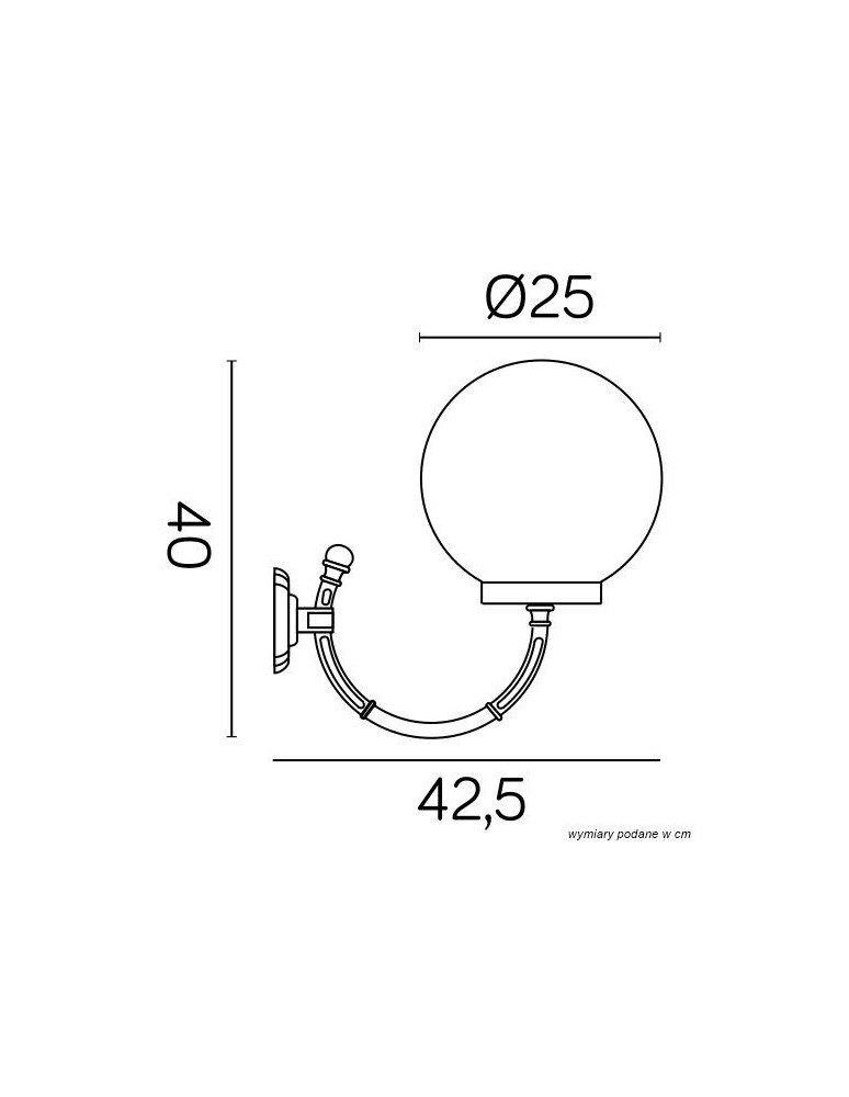 SU-MA Kule Classic K 3012/1/K 250 P Kinkiet