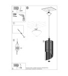 Lampy wiszące - Sollux Lampa wisząca ALEXIA SL.0640 - product 5