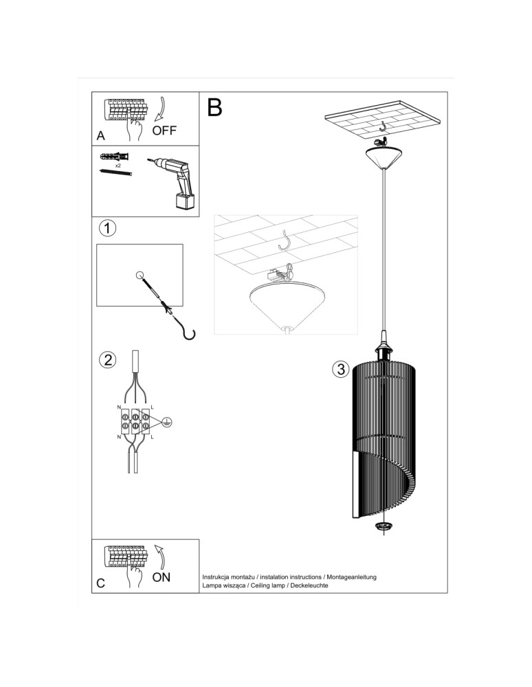 Sollux Lampa wisząca ALEXIA SL.0640