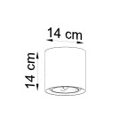 Lampy sufitowe - Sollux Plafon CULLO 140 beton  SL.0645 - product 4