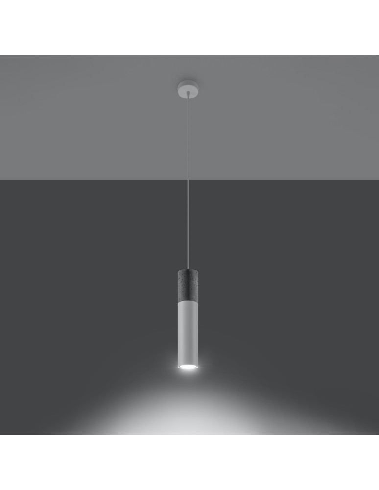 Sollux Lampa wisząca BORGIO 1 biały  SL.0647 Sollux Lampa wisząca BORGIO 1 biały  SL.0647