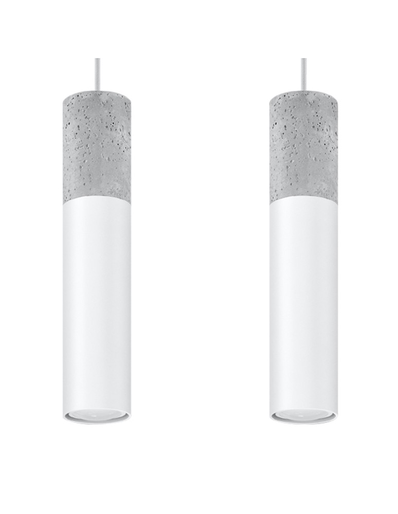Sollux Lampa wisząca BORGIO 2 biały SL.0648 Sollux Lampa wisząca BORGIO 2 biały SL.0648