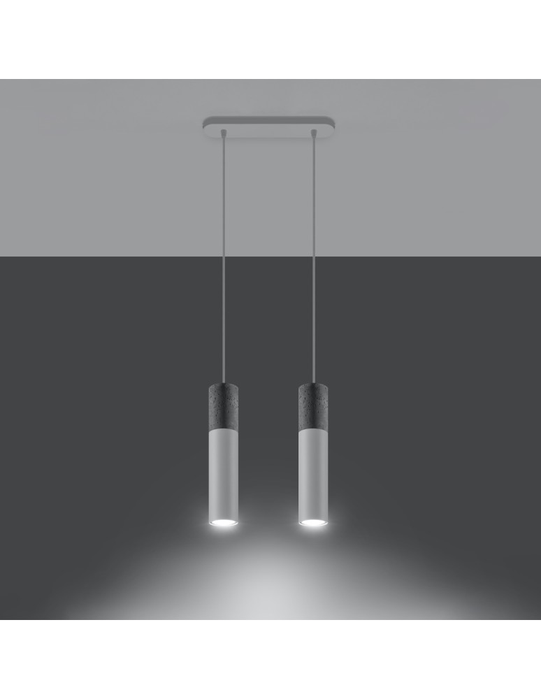 Sollux Lampa wisząca BORGIO 2 biały SL.0648 Sollux Lampa wisząca BORGIO 2 biały SL.0648