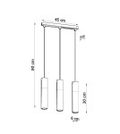 Sollux Lampa wisząca BORGIO 3L biały SL.0649 Sollux Lampa wisząca BORGIO 3L biały SL.0649