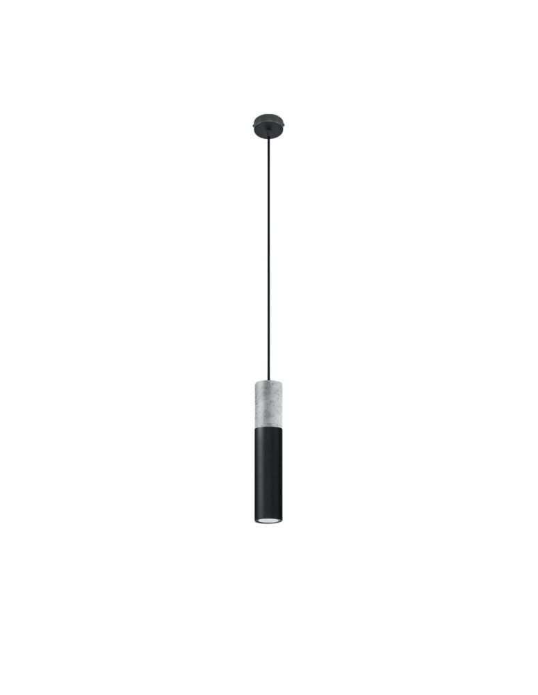 Sollux Lampa wisząca BORGIO 1 czarny SL.0650 Sollux Lampa wisząca BORGIO 1 czarny SL.0650