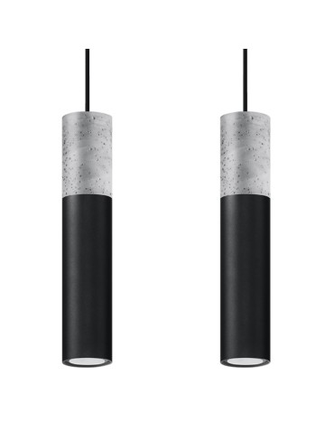 Sollux Lampa wisząca BORGIO 2 czarny SL.0651