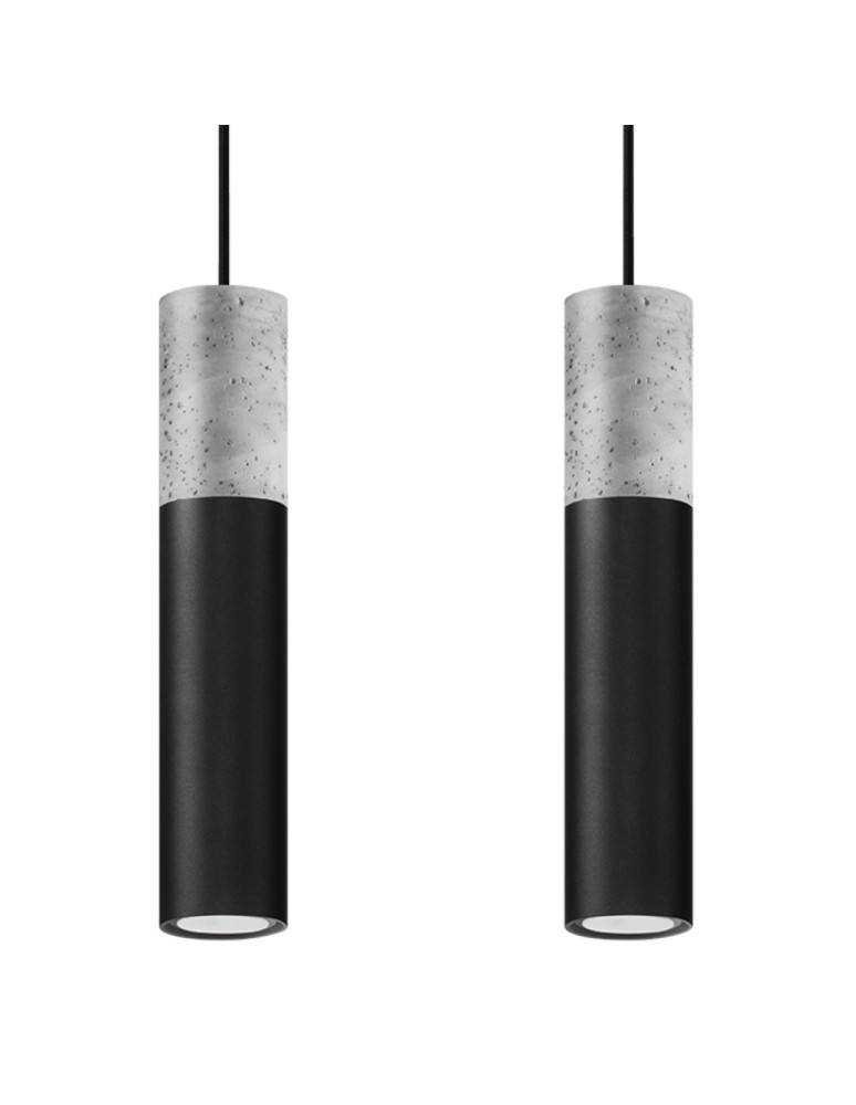 Sollux Lampa wisząca BORGIO 2 czarny SL.0651