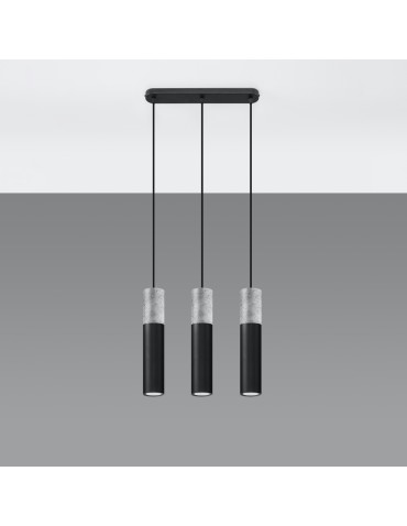 Sollux Lampa wisząca BORGIO 3L czarny SL.0652 - produkt 2