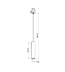 Sollux Lampa wisząca LUVO 1 SL.0653 Sollux Lampa wisząca LUVO 1 SL.0653