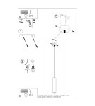 Sollux Lampa wisząca LUVO 1 SL.0653 Sollux Lampa wisząca LUVO 1 SL.0653