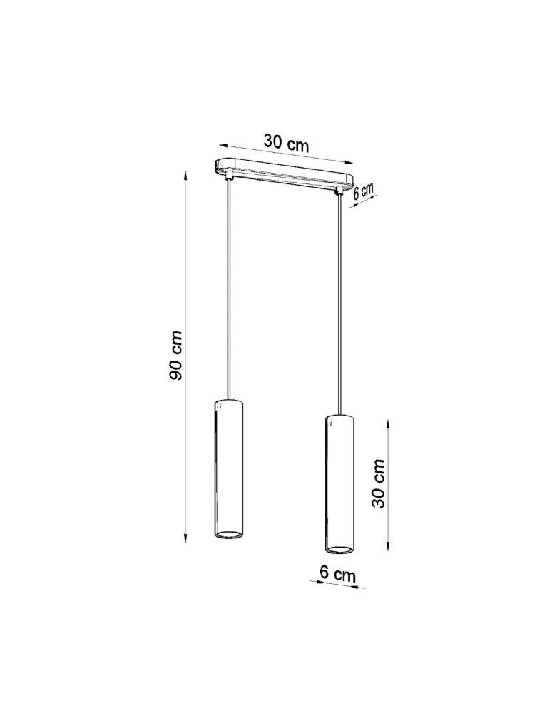 Sollux Lampa wisząca LUVO 2 SL.0654 Sollux Lampa wisząca LUVO 2 SL.0654