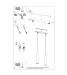 Sollux Lampa wisząca LUVO 2 SL.0654 Sollux Lampa wisząca LUVO 2 SL.0654