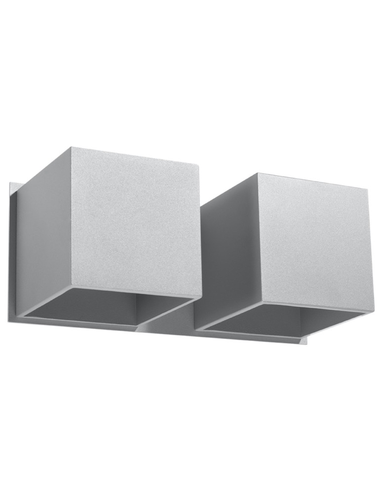 Sollux Kinkiet QUAD 2 szary SL.0658 Sollux Kinkiet QUAD 2 szary SL.0658