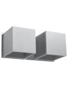 Sollux Kinkiet QUAD 2 szary SL.0658 Sollux Kinkiet QUAD 2 szary SL.0658