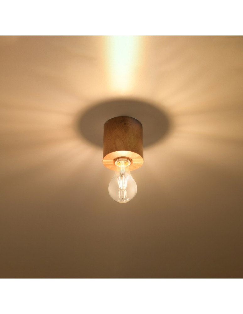 Sollux Plafon SALGADO naturalne drewno SL.0672 Sollux Plafon SALGADO naturalne drewno SL.0672