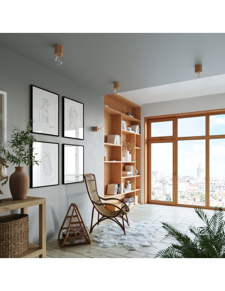 Sollux Kinkiet SALGADO naturalne drewno SL.0673