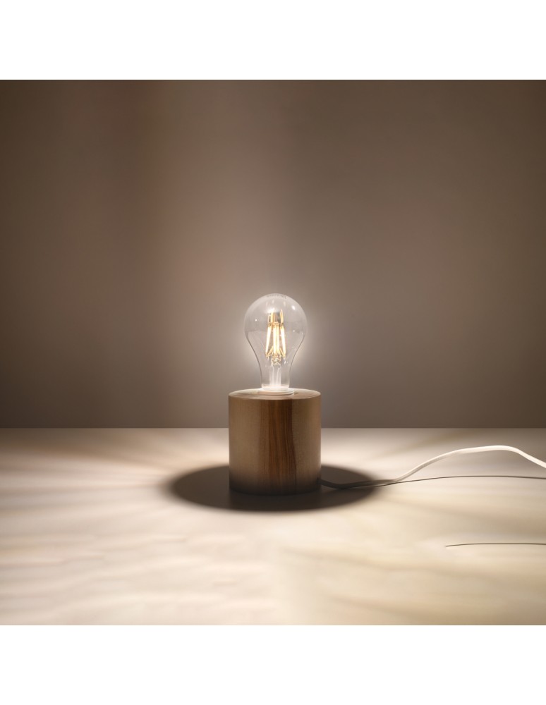 Sollux Lampa biurkowa SALGADO naturalne drewno SL.0674 Sollux Lampa biurkowa SALGADO naturalne drewno SL.0674