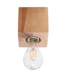 Lampy sufitowe - Sollux Plafon ARIZ naturalne drewno SL.0675 - product 1