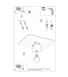 Lampy sufitowe - Sollux Plafon ARIZ naturalne drewno SL.0675 - product 5