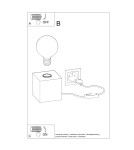 Sollux Lampa biurkowa ARIZ naturalne drewno SL.0677 Sollux Lampa biurkowa ARIZ naturalne drewno SL.0677