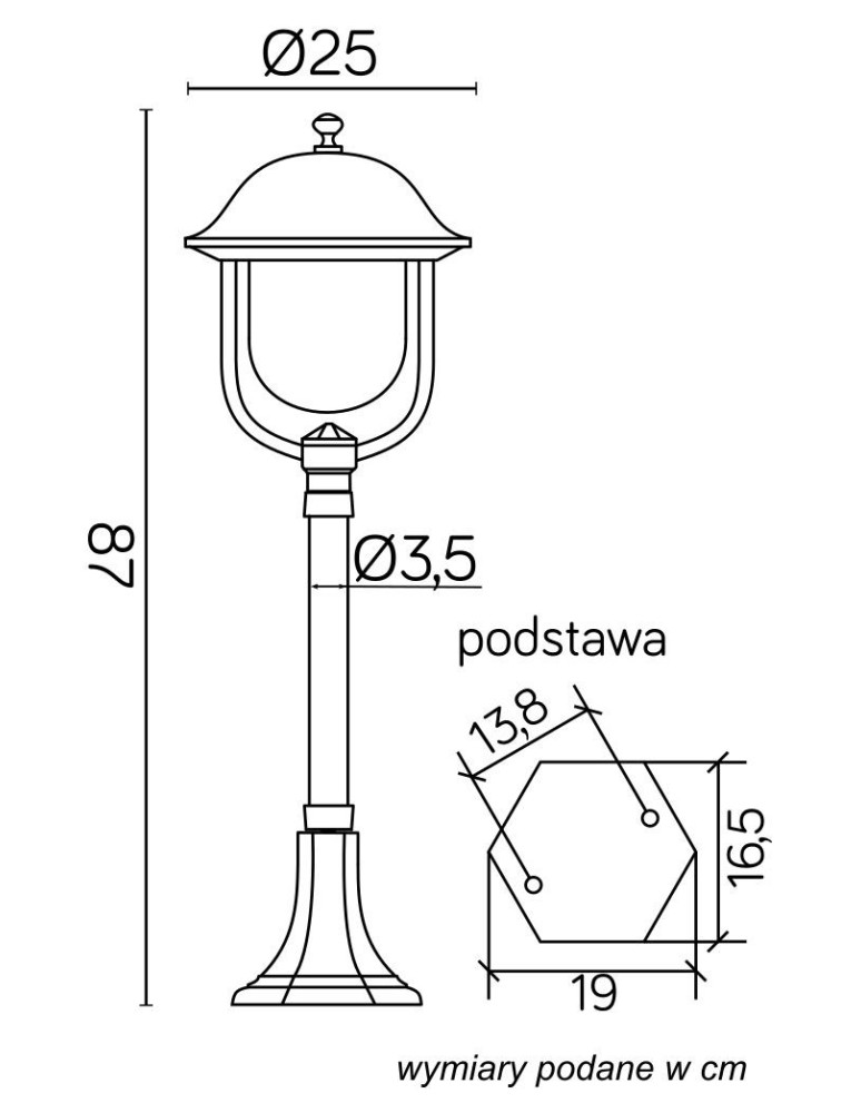 SU-MA Prince K 5002/3/O (87 cm) Stojąca