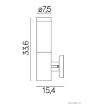 Kinkiety zewnętrzne - SU-MA Inox ST 025 Kinkiet - product 2