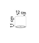 Lampy sufitowe - Sollux Plafon TIUBE biały SL.0695 - product 5