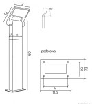 Lampy ogrodowe stojące - SU-MA NEO 11702-600 DG Stojąca - produkt 6