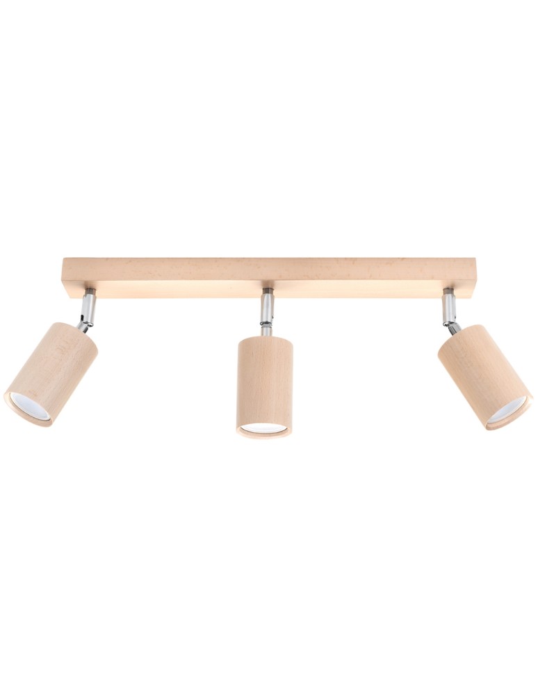 Sollux Plafon BERG 3 naturalne drewno SL.0703 Sollux Plafon BERG 3 naturalne drewno SL.0703