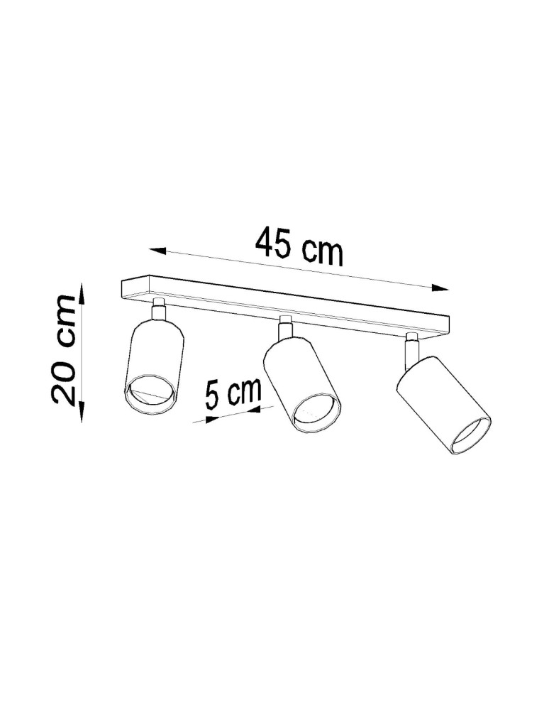 Sollux Plafon BERG 3 naturalne drewno SL.0703 Sollux Plafon BERG 3 naturalne drewno SL.0703